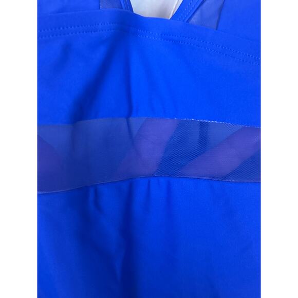 Cupshe Women’s Plus 1X Blue Cheeky One Piece Swimsuit NEW - Picture 3 of 6